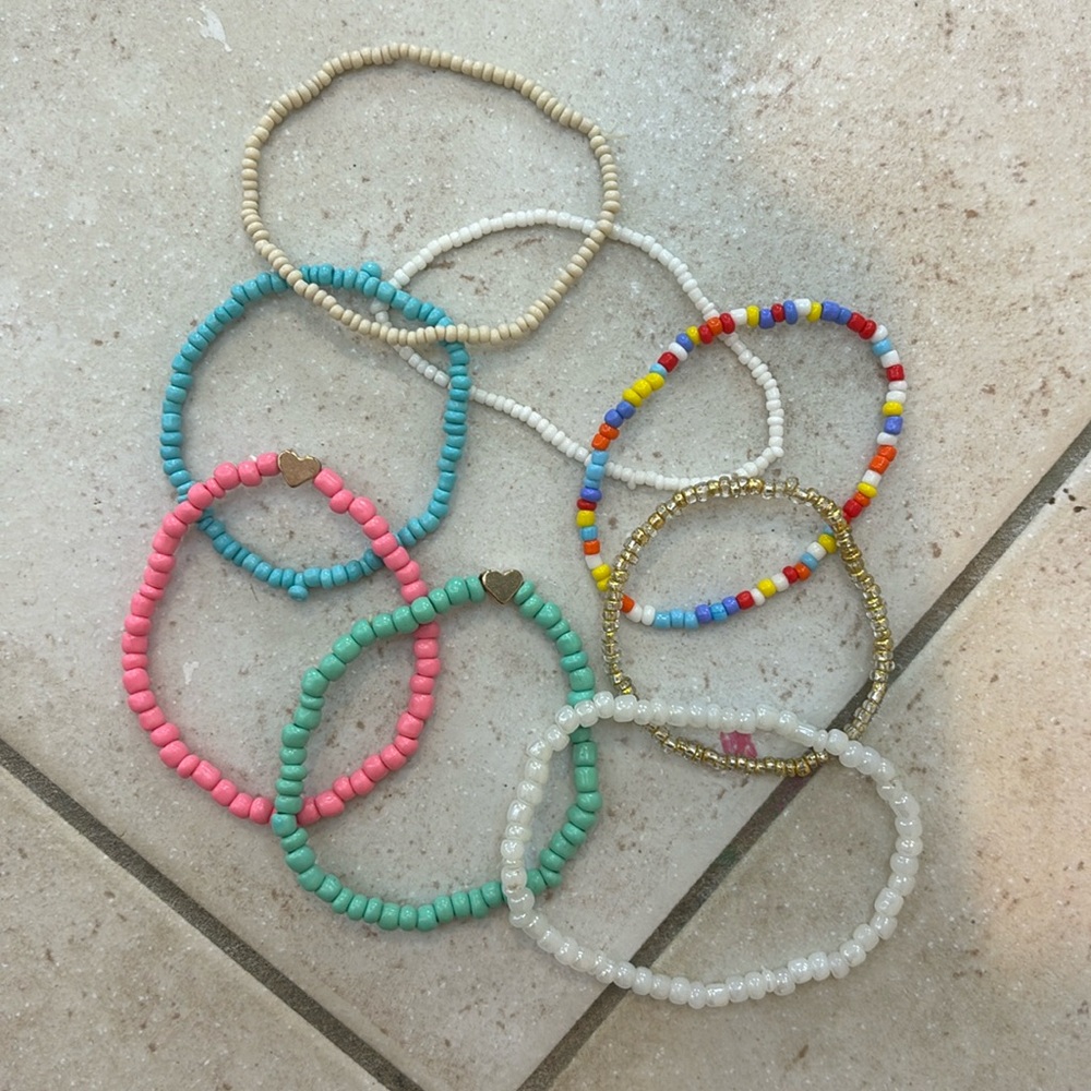 8 different bracelets sold all together